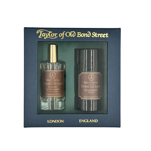 Taylor of Old Bond Street | Luxury Aftershave and Deodorant Gift Set for men | Tobacco Leaf Collection