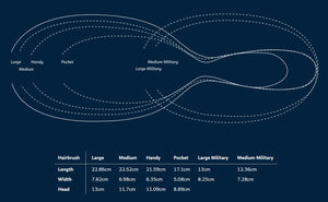 Medium Mason Pearson Pure Bristle Hair Brush in Dark Ruby (B2 Small Extra)