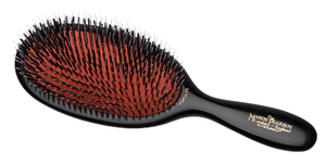 Large Mason Pearson Pure Bristle & Nylon Hair Brush in Dark Ruby (BN1 Popular)