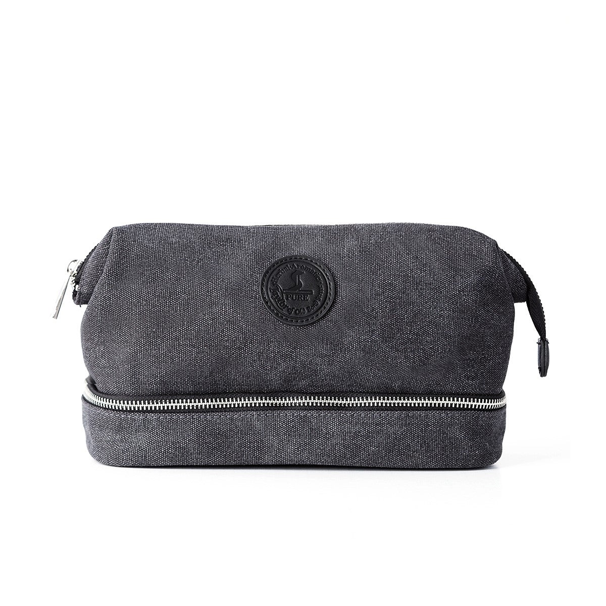 Medium Grey Canvas Wash Bag