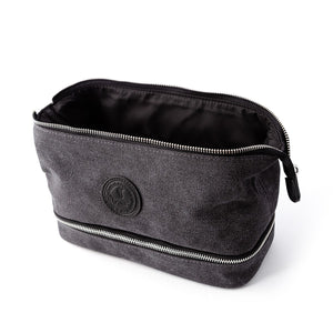 Medium Grey Canvas Wash Bag