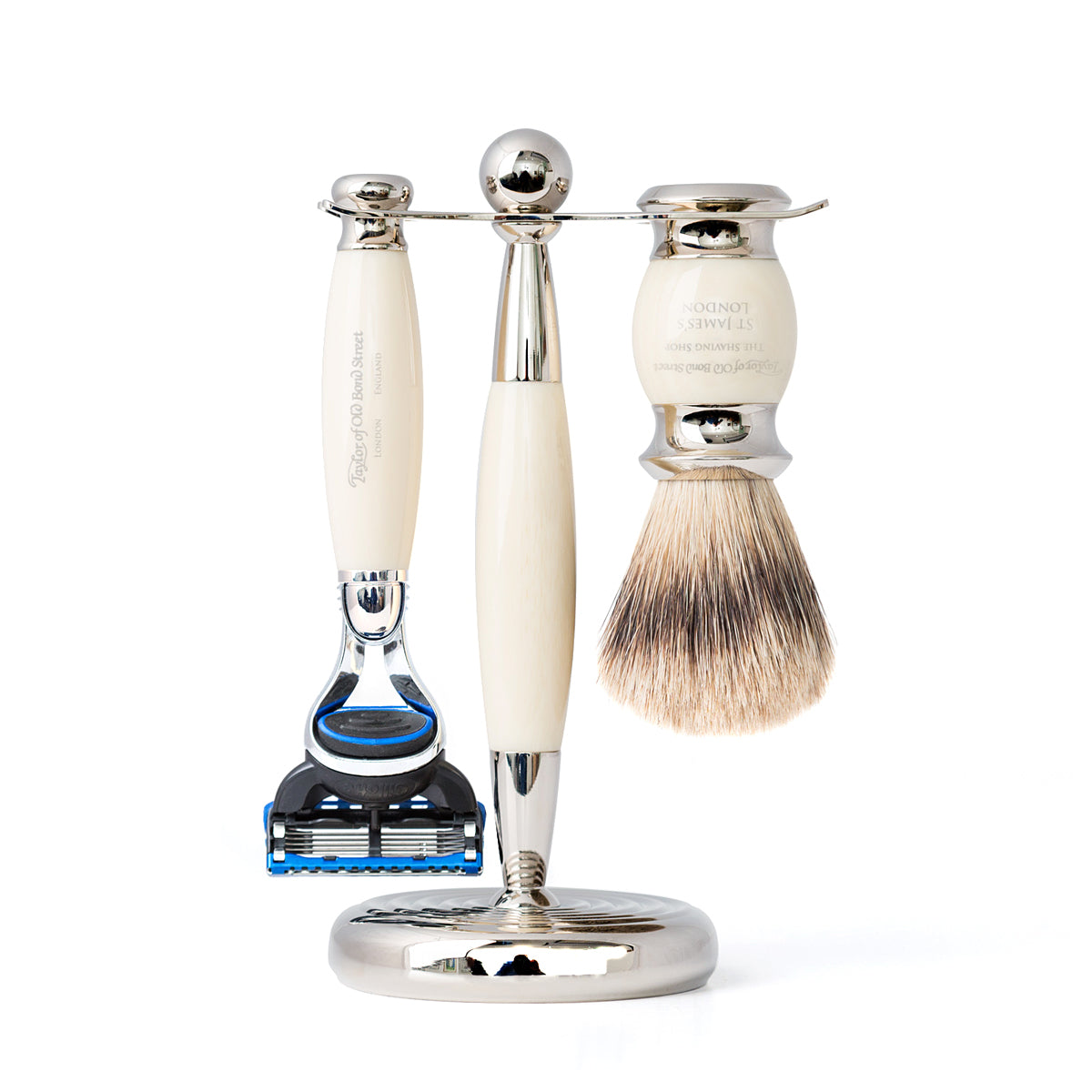 Taylor of Old Bond Street Super Fusion Edwardian Shaving Set in Black