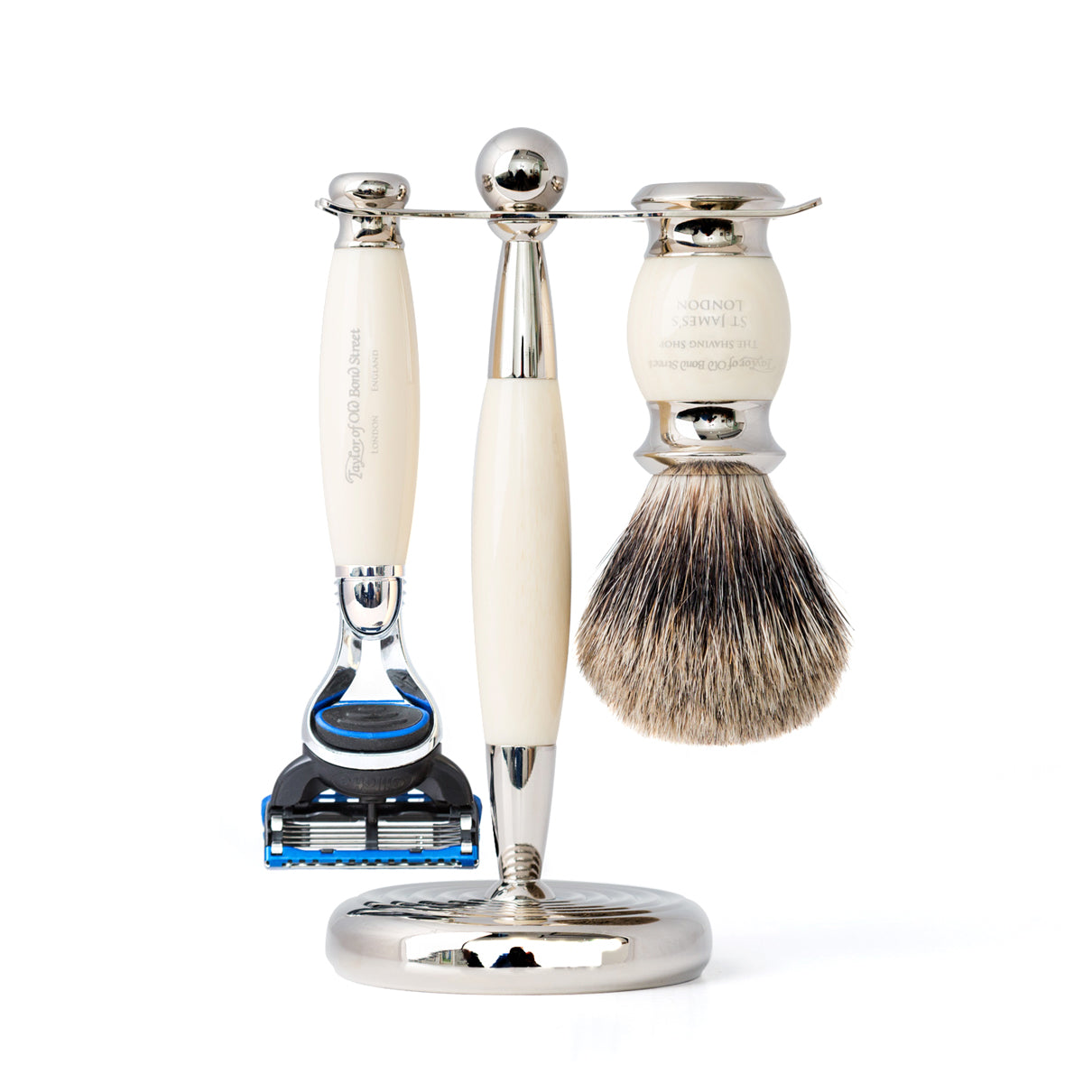 Taylor of Old Bond Street Pure Fusion Edwardian Shaving Set in Black