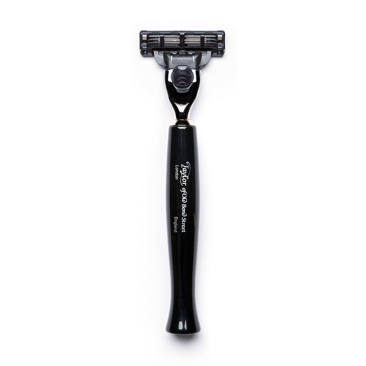 Taylor of Old Bond Street No. 74 Mach3 Razor with Black Handle