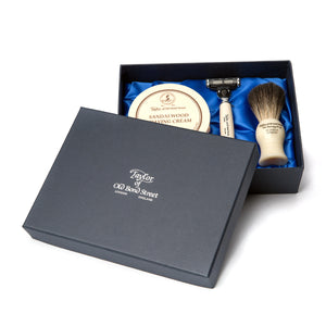 Taylor of Old Bond Street No. 74 Sandalwood Satin Lined Gift Box 