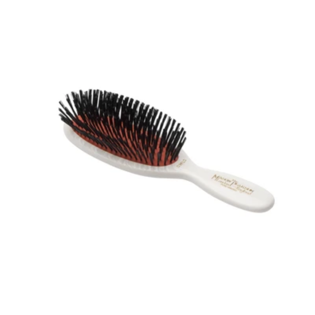 Pocket Mason Pearson Pure Bristle Hair Brush in White (CB4 Child)